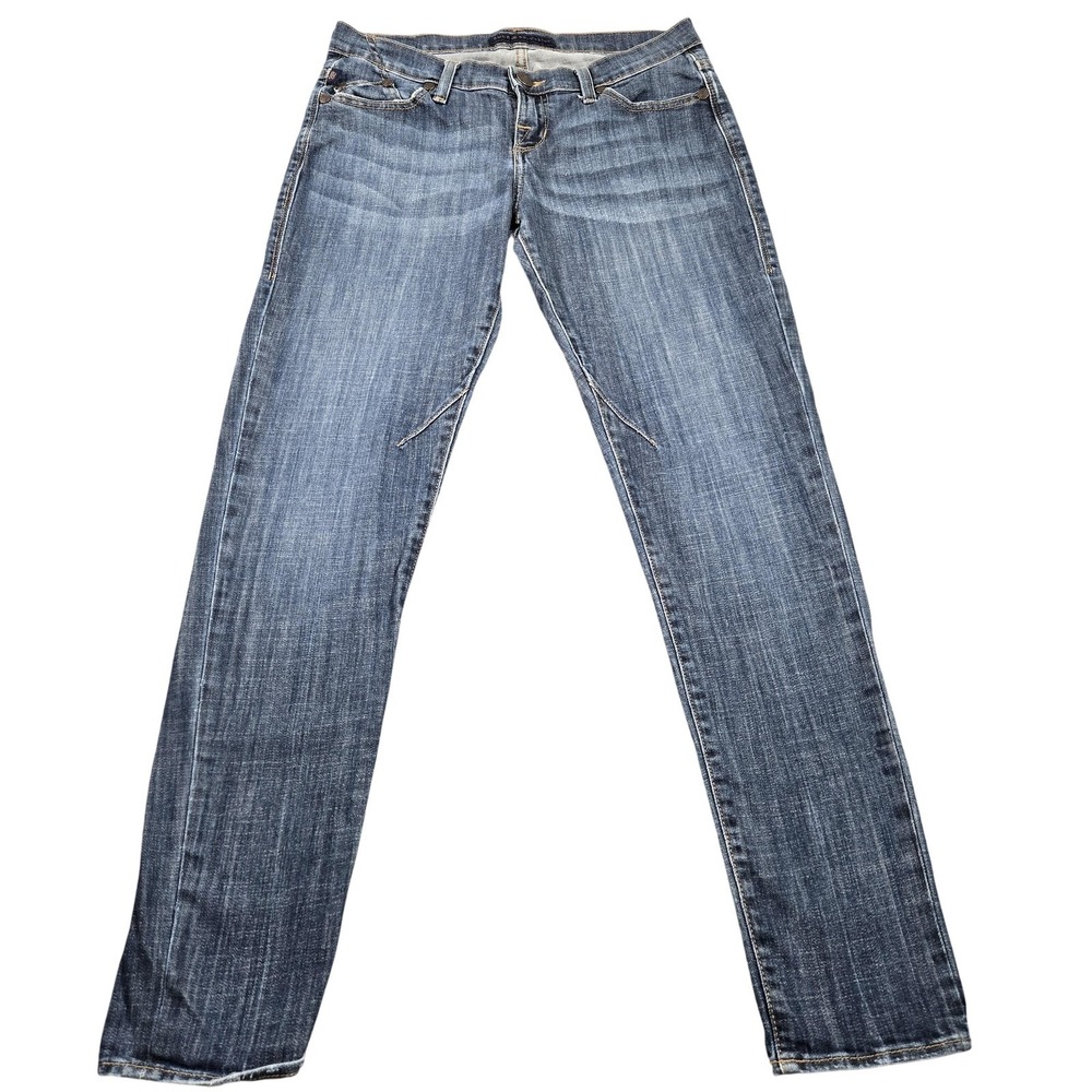 Rock & Republic Emo Jeans Womens 4 Blue Medium Wash Mid Rise Straight 28x30.5